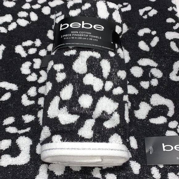 bebe 100% Cotton Towel Set 6-Piece Bath Hand Fingertip - Picture 11 of 12